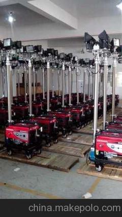 批發生產便攜式移動升降照明燈與全方位三角架升降照明圖片大全 濟寧慶安工礦設備專業照明設備供應